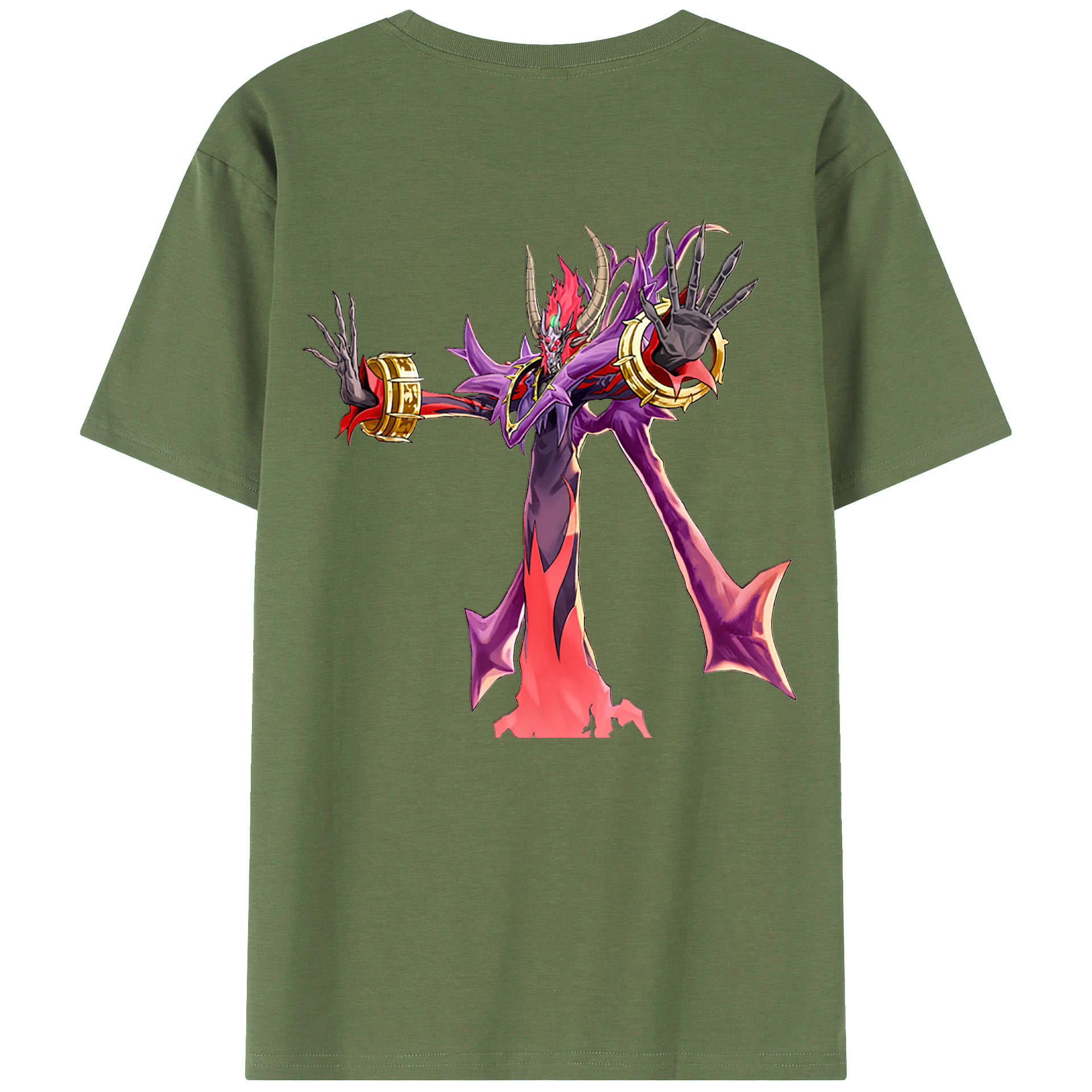（画像用） 遊☆戯☆王 Yu-Gi-Oh! 綿100％ メンズ半袖Tシャツ（バックプリント） 通気性